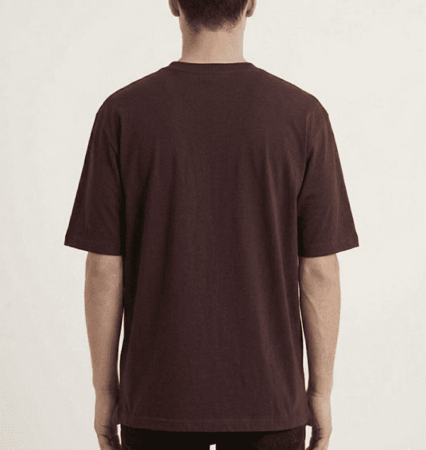 Maroon T-Shirt back view Maroon T-Shirt back view