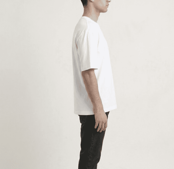 White T-Shirt side view White T-Shirt side view