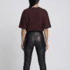 Maroon T-Shirt Women Back view Maroon T-Shirt Women Back View