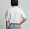 White T-Shirt women back view White T-Shirt women back view