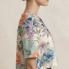 Women crop top side view left Women crop top side view left