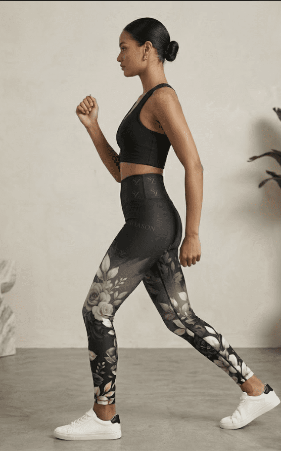 Saazion Floral Collection - Gym Legging - Dark