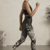 Saazion Floral Collection - Gym Legging - Dark