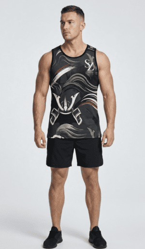Saazion - Men - Sleeveless - Tank Top - Dark