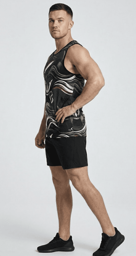 Saazion - Men - Sleeveless - Tank Top - Dark