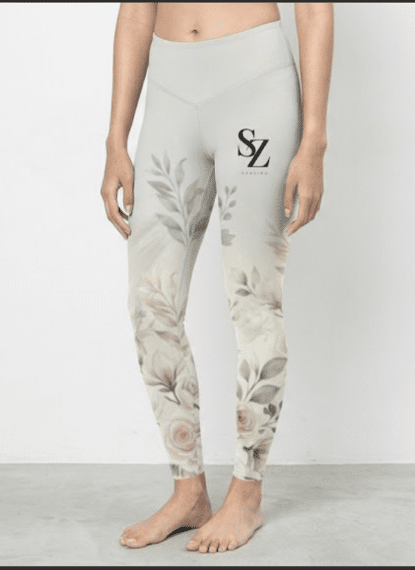 Saazion Floral Collection - Gym Legging - Light