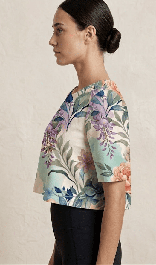 Saazion - Women - Floral Collection - Crop Top - Light