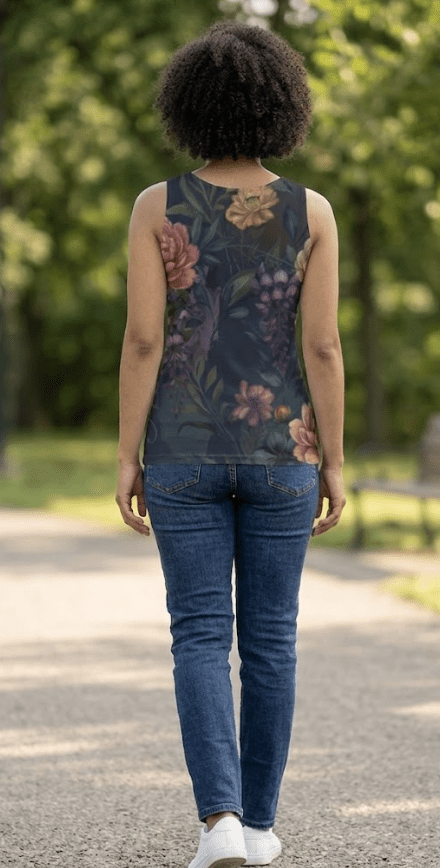 Saazion - Floral Collection - Tank Top - Dark
