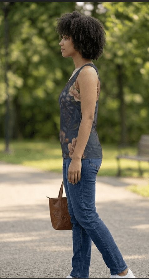 Saazion - Floral Collection - Tank Top - Dark