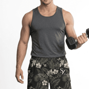Saazion - Men - Floral Collection - Shorts - Dark