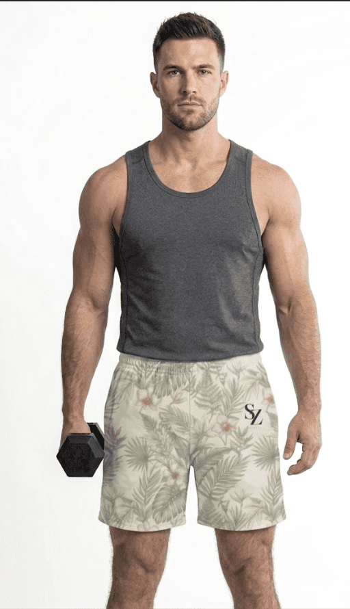 Saazion - Men - Floral Collection - Shorts - Light