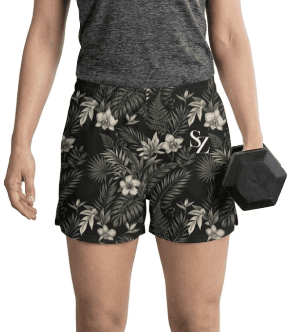 Saazion - Women - Floral Collection - Shorts - Dark